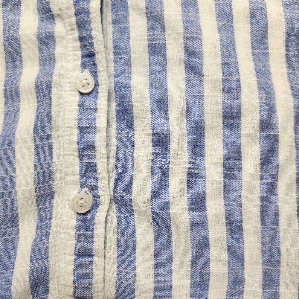 H&M Blue and White Striped Button Down Shirt - Picture 7 of 13